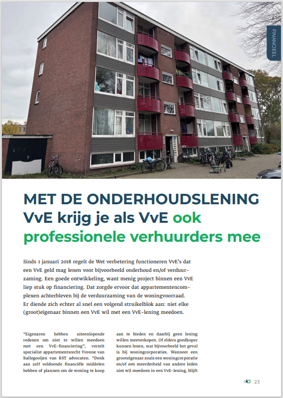 Professionele Verhuurders artikel deel 1