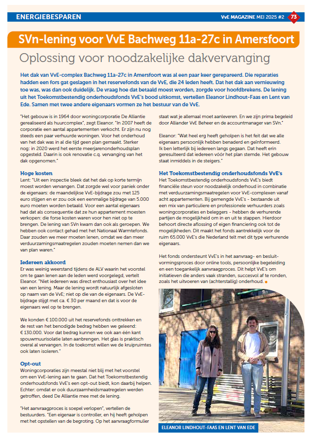 Vve Magazine Vve Bachweg Amersfoort