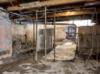 Aanzicht Van Funderingsproblemen