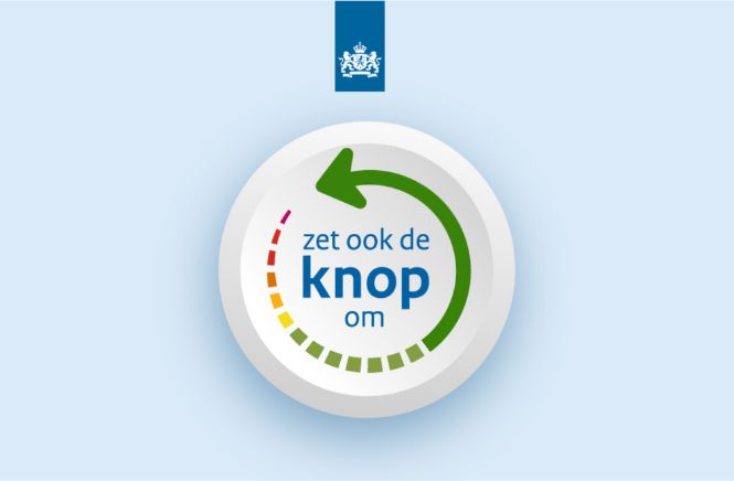 Zet De Knop Om Campagne Logo