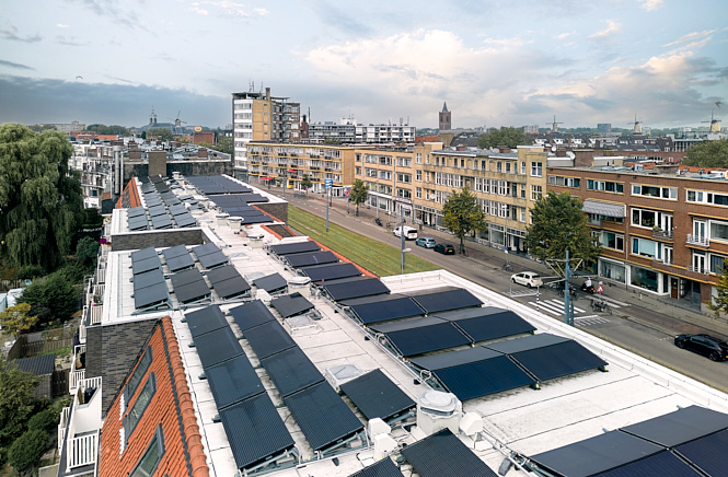 Vve Dak Zonnepanelen Uitzicht Wijk Schiedam 665X436
